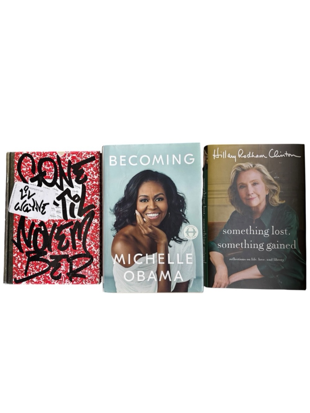 Memoir / Autobiography // Book Bundle // Lil Wayne // Michelle Obama // Hillary